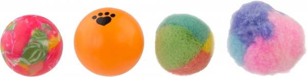 Игрушка для котов Lilli Pet Мяч цветной 4 шт. 20-7002
