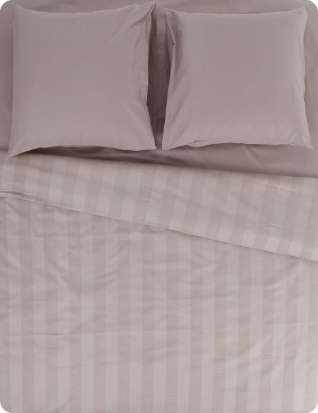 Комплект постельного белья Emboss 2 тауп Sesli Tekstil 