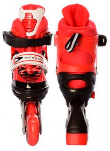 Роликові ковзани Profi A4138-S-R р. 31-34 червоний