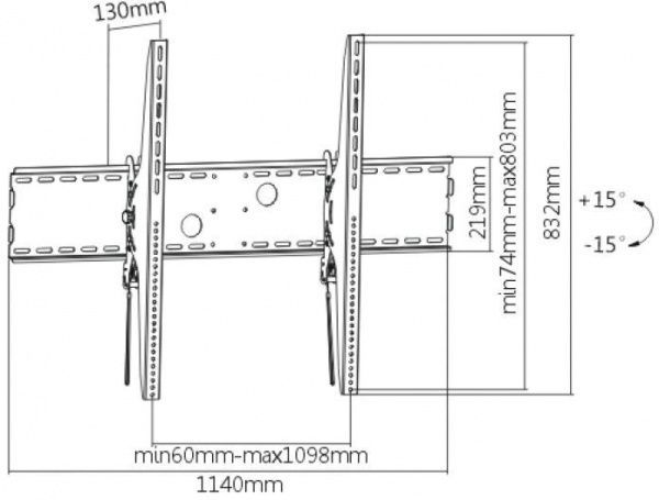 Крепление для телевизора Brateck LP37-810T 60