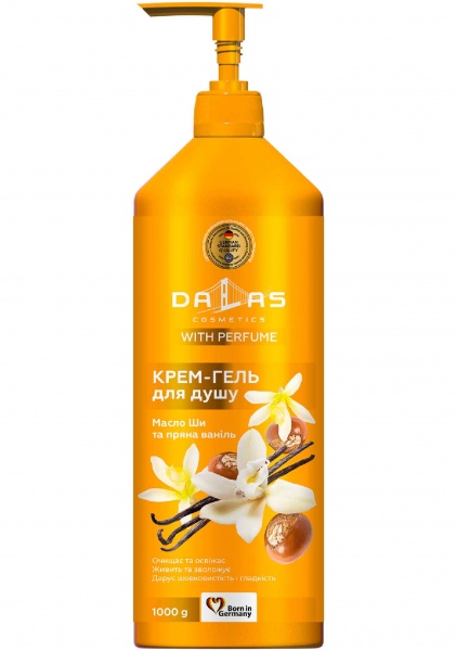 Крем-гель для душу Dalas Масло Ши та пряна ваніль 1000 мл