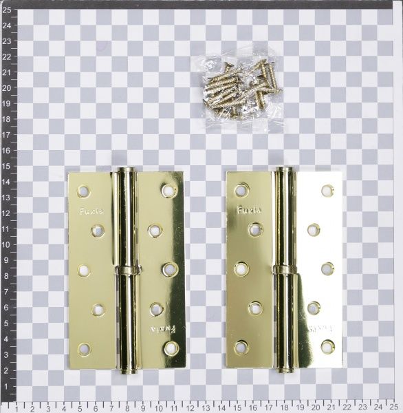 Петля знімна Fuxia 125x31x2,5 мм полірована латунь ліва 2 шт