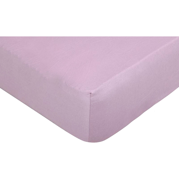 Простирадло на резинці трикотажне 140x200 см рожевий Songer und Sohne 