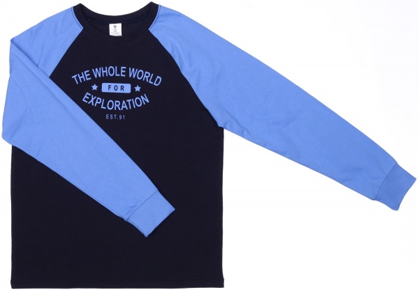 Спортивний костюм Роза р.164 попелястий із синім 210576 