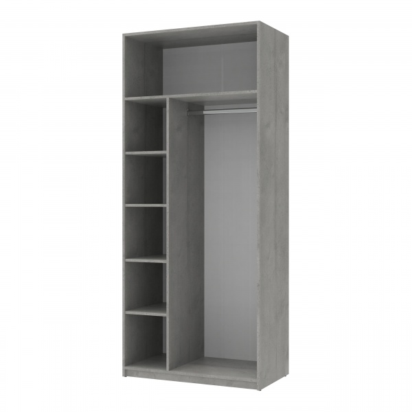 Шкаф для одежды Doros Кен бетон/белый 