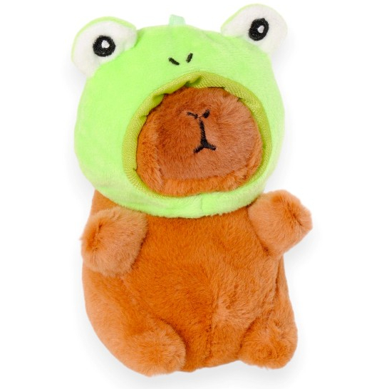 Мягкая игрушка Stip Капибара-лягушка 13 см коричневый