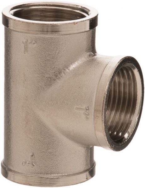 Трійник ВВВ Valtec нікель 1