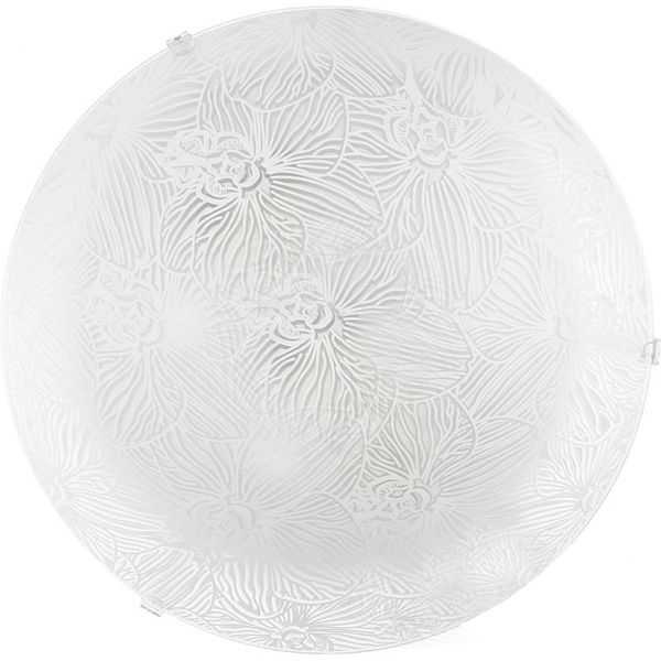 Світильник настінно-стельовий Декора НББ Орхідея 2x60 Вт E27 білий 24970 