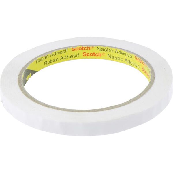 Упаковочная лента 3М белая каучуковый адгезив 9 мм 66 м