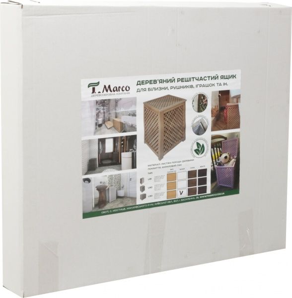 Контейнер для білизни T.Marco LBP3 110 л білий 600x360x690 мм