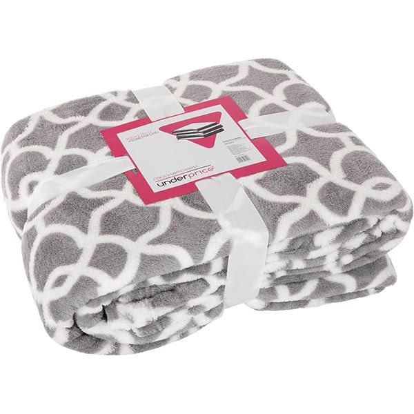 Плед мікрофібра Underprice Геометрія сірий 160x200 см