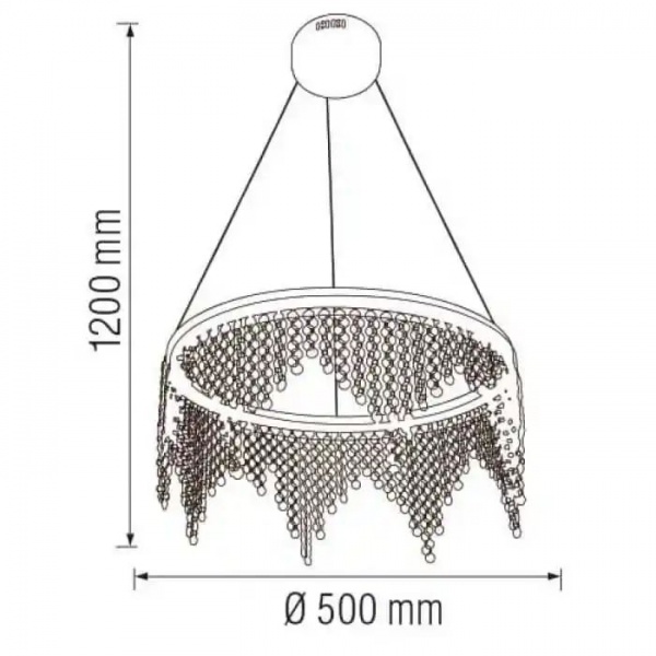 Люстра светодиодная HOROZ ELECTRIC Astoria 32 Вт хром 019-040-0032-010 