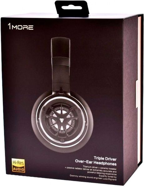 Гарнітура 1More Triple Driver Over-Ear Mic Headphones (H1707) silver 