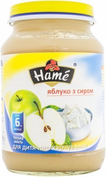 Пюре Hame Яблоко с творогом 190 г 8595139702786 