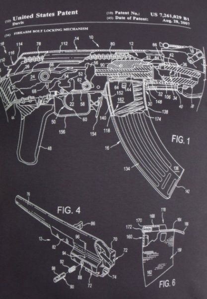 Футболка P1G-Tac AK-47 Rifle Legend NightGlow Series р. S UA281-29891-AK-GT-NG [1223] Graphite
