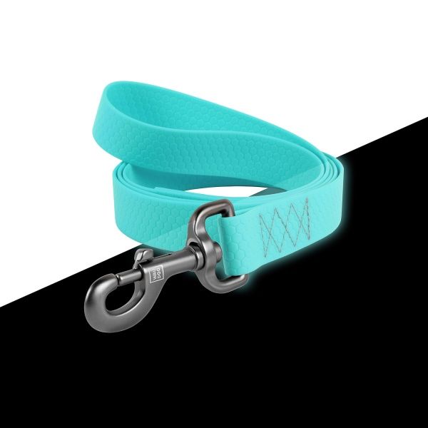 Поводок WAUDOG Waterproof водостойкий 1,5х183 см ментоловый (светится в темноте)