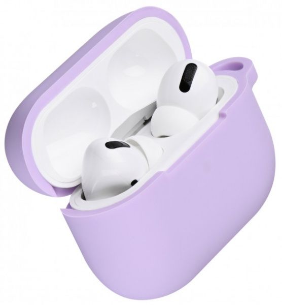Чохол для навушників 2E для Apple AirPods Pro Pure Color Silicone 2.5 мм Light purple (2E-PODSPR-IBPCS-2.5-LPR) 