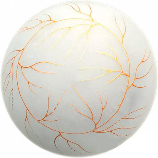 Светильник настенный Укрсвітло НПБ Водоросли 1x60 Вт E27 белый с рисунком 11136 