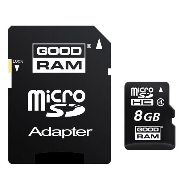 Карта пам'яті Goodram microSDHC 8 GB Class 4 + adapter