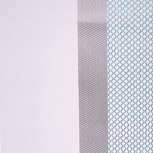 Ткань тюлевая Scarlett 915607/712 полоски на сетке 300 см бирюзовый 