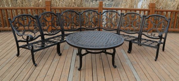 Комплект мебели Bella Vita столик 122х56 см меланж 