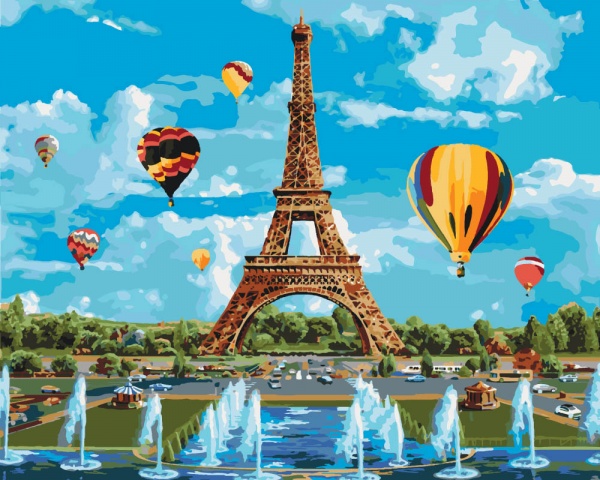 Картина по номерам Город любви Идейка 