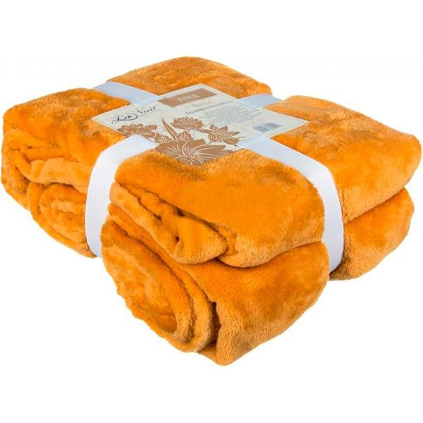 Плед La Nuit Basic mustard 160x200 см