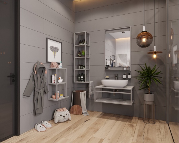 Тумба під умивальник Altstahl Tero 0 (766x330x466) сіра