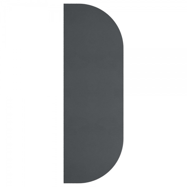 Полиця DC пряма радіусна 600x16x200 мм антрацит 