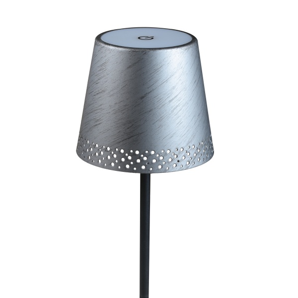 Настольная лампа декоративная Briloner Kiki 7438 1x2,6 Вт серебряный/черный 