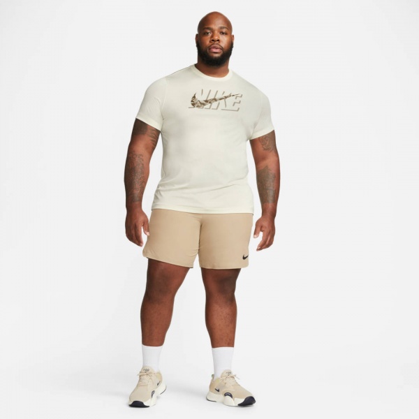 Футболка Nike DF TEE RLGD CAMO DZ2741-113 р.L бежевий