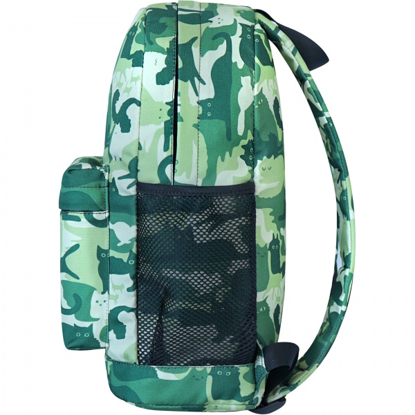 Рюкзак молодежный Bagland Cats хаки объем 17 л 533664/1362