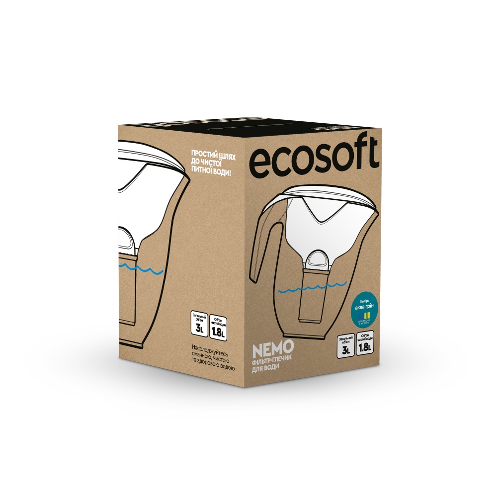 Фильтр-кувшин Ecosoft НЕМО аква грин