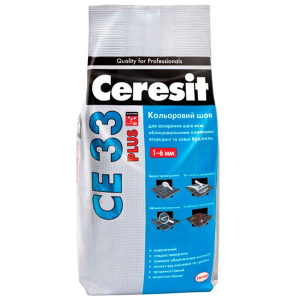 Фуга Ceresit CE 33 Plus 125 5 кг карамель 