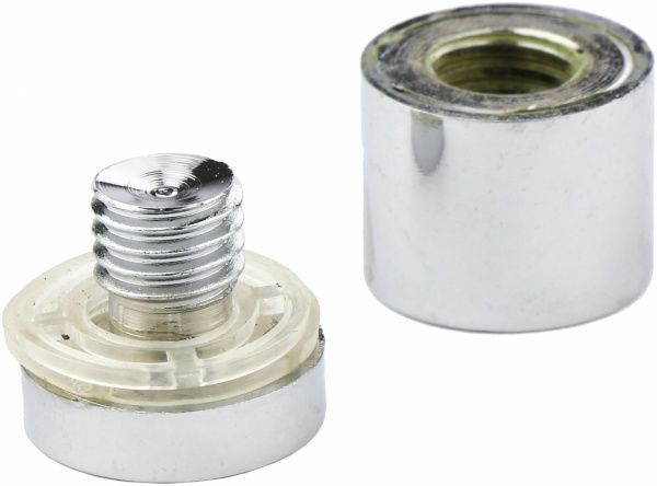 Держатель для стекла дистанционный KR STK 1B 19х20 мм хром 2 шт DC