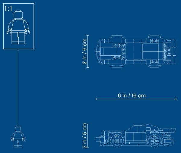 Конструктор LEGO Speed Champions 1974 Porsche 911 Turbo 3.0 75895