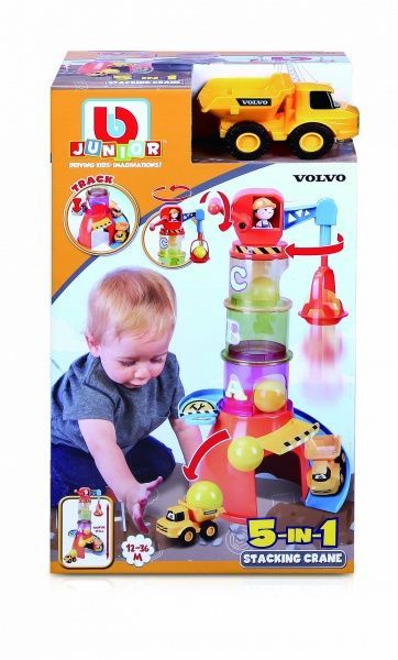 Игровой набор Bb Junior Volvo Stacking Crane 16-88605