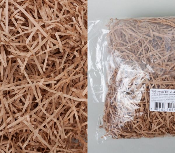 Наповнювач паперовий Бумагія Екофілер 50 г кавовий 