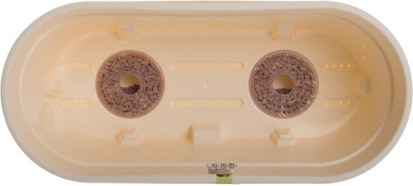 Горщик пластиковий Santino Latina овальний 6,7л кремовий 