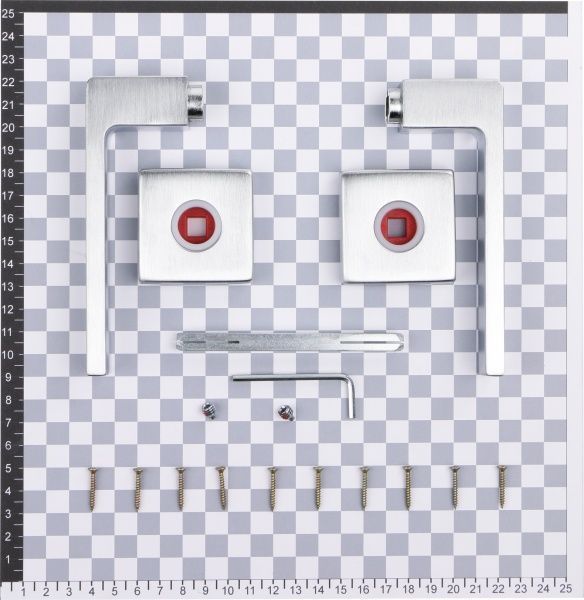 Ручка на планці Fimet ICE 168-211В F.05 циліндричний хром