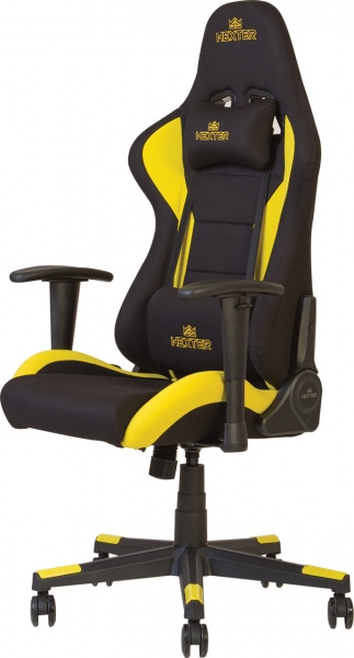 Кресло Nowy Styl HEXTER ML R1D TILT PL70 FAB/01 BLACK/YELLOW FR черный/желтый 