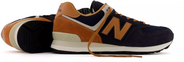 Кроссовки New Balance ML574OT2 р.44 синий с коричневым
