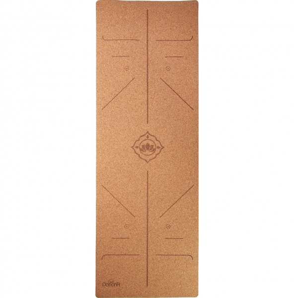 Килимок для фітнесу Dariana 183х61х0,4 см Розмітка бежевий