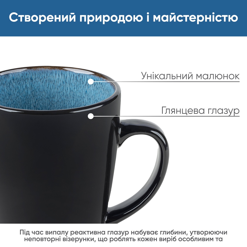 Чашка Krauff 400 мл Blue Ocean 21-318-012