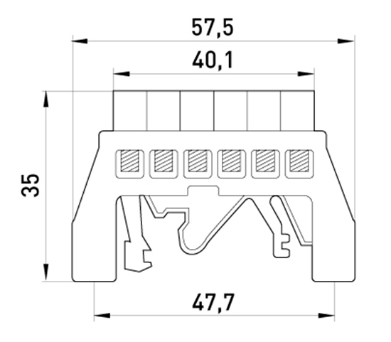 Шина нульова на DIN-рейку E.NEXT e.bsi.pro.2.6 p0650019