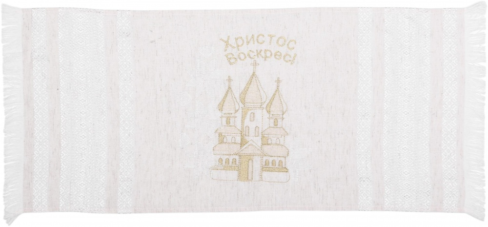 Полотенце пасхальное 695-25/00 33x73 см Эдельвика бежевый