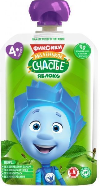 Пюре Фиксики Яблуко 90 г 4813163003346 