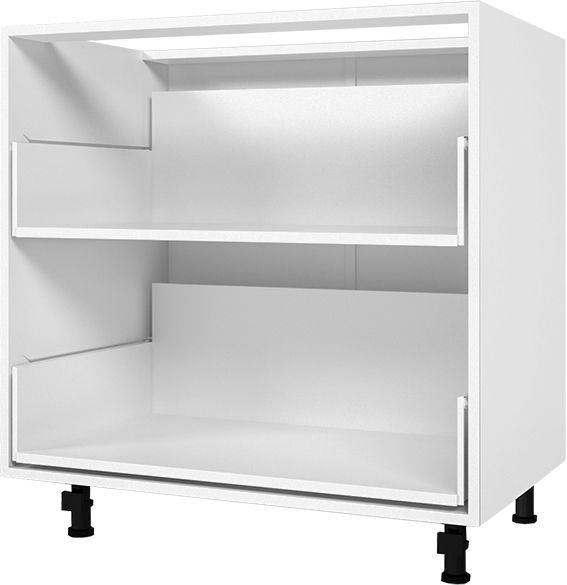 Тумба нижняя с метабоксом 800x820x522 мм белый 