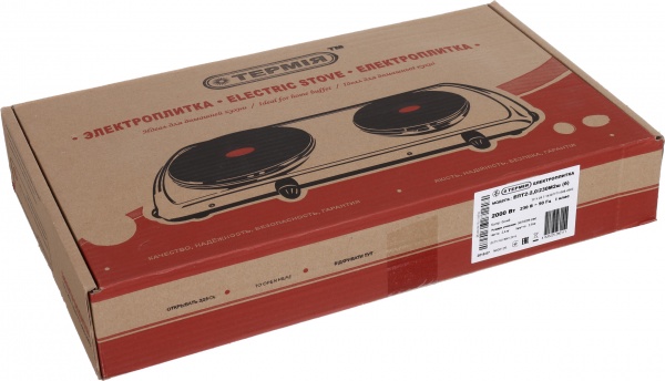 Плита електрична настільна Термія ЕПТ 2-2,0/220В(230В)(ш) М2 біла 