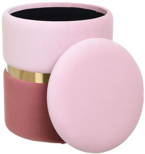 Скриня-пуф Bernard 31,5х31,5х38 см світлий роуз голд 